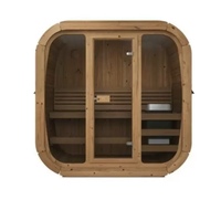 2025 poêle de sauna électrique HARVIA de haute qualité verre panoramique et cabane de jardin extérieure en bois de cèdre rouge avec d'excellentes ventes