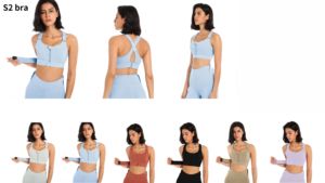 Ropa Deportiva Hecha a Mano de Talla Grande, Sujetador Deportivo Elástico para <span class=keywords><strong>Mujer</strong></span>, Sujetador Deportivo para Gimnasio y Yoga - Product Image 3