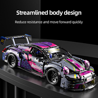 Precio de Fábrica, Set de Regalo Educativo Cyberpunk 1:10 para Construcción de Vehículos Modelo 911, Bloques de Construcción de Juguetes a Control Remoto