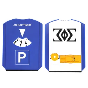 Afdrukken Logo Parkeer Disc Plastic Auto Parking Disc Met Ijskrabber