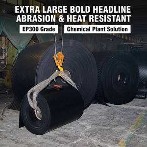 Banda Transportadora Portátil de Nylon y Caucho Huadu EP125*650mm 9mm, Estándar DIN 22210, Resistencia a la Tracción de 10 Mpa, Resistencia a la Abrasión, para Minería - Product Image 2