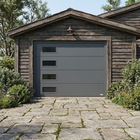 Garage moderne avec isolation phonique et thermique, certifié CE, design moderne, télécommande automatique, villa en aluminium, imperméable