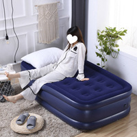 Lit à coussin d'air confortable pour extérieur Matelas gonflable portable pliable