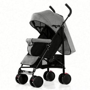 Poussette légère pliable en acier inoxydable avec siège inclinable, utilisable toutes saisons, portable, pour bébé de 0 à 3 ans, garantie incluse - Product Image 1