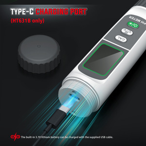 Habotest Ht631a Yüksek Doğruluklu Su Kalitesi Ölçer Su Ürünleri Yetiştiriciliği <span class=keywords><strong>Ph</strong></span>/temp Çok Fonksiyonlu Test Cihazı Lcd Ekran Aa Pil Abs Malzeme - Product Image 3