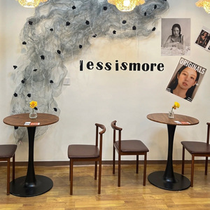 Nordic Retro <strong>Tulip</strong> Bamboo Round Foldable Dining <strong>Table</strong> for Home Small Apartment Coffee Balcony - Product Image 4