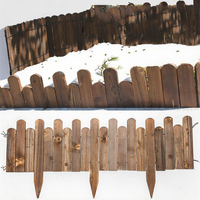 Valla Clásica para Jardín de Madera Tratada Térmicamente, Antiséptica Natural, Ecológica, Impermeable, de Fuentes Renovables Certificadas