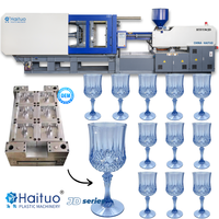 Machine d'injection en plastique horizontale haute clarté de 530 tonnes pour ABS PP PC PA verre à vin gobelet verres noyau moteur roulement