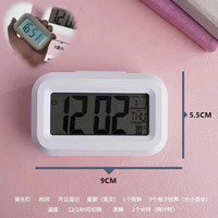 Mini Digitales Musik-Selfie-Licht mit Hintergrundbeleuchtung, Schlummerfunktion, Stummschaltung, Kalender, Desktop-Temperaturanzeige LED-CN