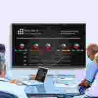Table tactile interactive intelligente 4K UHD à double système, commutation à une touche, tableau numérique 86 pouces pour l'enseignement
