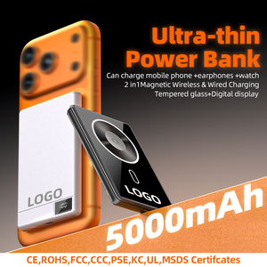 Portable 5000mAh 15W Magnetic Wireless Type-<b>C</b> Power Bank Ultra-Thin Aluminum PD 20W Fast <b>Charging</b> Powerbank - Product Image 2