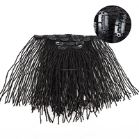 Extensions cheveux humains 1B # Dreadlock Clip in Hippe Dreads Handmade Soft Reggae Style Loc Extensions pour femmes hommes