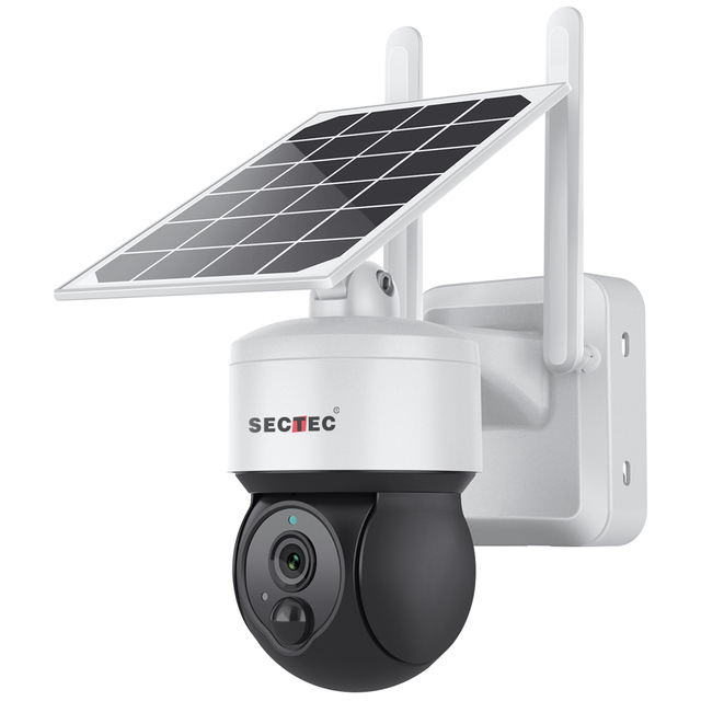 4G Solar Powered Night Vision CMOS Sensor PTZ Camera Two-Way Audio Wide Angle Cloud Storage 1 Year Warranty Low Power
