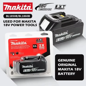 Batterie <span class=keywords><strong>Makita</strong></span> 18V d'origine authentique BL1860 BL1850, 6,0 Ah 6000 mAh, compatible avec les perceuses, les tronçonneuses et les meuleuses d'angle <span class=keywords><strong>Makita</strong></span> - Product Image 2