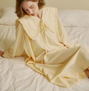 Pigiama Personalizzato per Ragazze, <span class=keywords><strong>Camicia</strong></span> da <span class=keywords><strong>Notte</strong></span> a Maniche Lunghe, Vestito da <span class=keywords><strong>Notte</strong></span> Principessa Carino, Abbigliamento da <span class=keywords><strong>Notte</strong></span> per Donne, <span class=keywords><strong>Camicia</strong></span> e Pigiama - Product Image 4