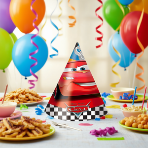 Gorros de Fiesta con Forma de Autos, Paquete de 2 Piezas para Celebración de Cumpleaños Infantiles - Product Image 3