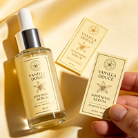 Solution d'étiquetage pour crème pour le visage TEDDY, vinyle imperméable, logo holographique personnalisé, étiquettes en rouleau pour cosmétiques