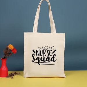 Bolsa de Lona con Tema de Enfermera, Bolsa de Hombro Ecológica de Gran Capacidad para Trabajo, Vacaciones, Compras, Escuela, Hospital, Uso Diario - Product Image 4
