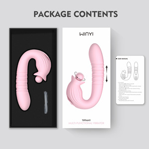 Nouveauté : Vibrateur détachable 4-en-1, jouet sexuel très populaire, 10 modes de rotation, vibromasseur pour femmes, dildo, jouet sexuel vibrant - Product Image 6