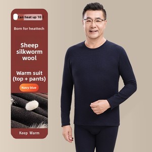 Conjunto de <span class=keywords><strong>Ropa</strong></span> <span class=keywords><strong>Interior</strong></span> Térmica de Invierno para Hombre JAC22 B228, Pantalones Térmicos Gruesos, Talla Grande, a Prueba de Frío - Product Image 6