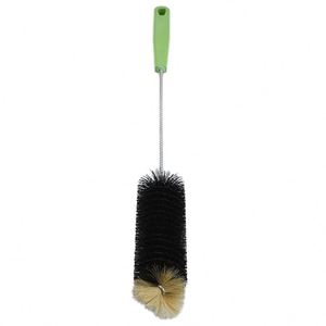 U-Shaped Nylon Glassware <b>Cleaning</b> <b>Brush</b> with Plastic Handle and Bendable Design Portable Wine Bottle Bristle <b>Brush</b> Lengthened - Product Image 1