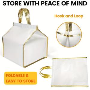 Bolsas de Aislamiento Plegables de Aluminio para Pizza, Pasteles y Picnic, con Logotipo Personalizado, para Conservar la Frescura, Ideales para Campamentos al Aire Libre - Product Image 2