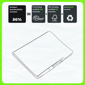 Carnet intelligent NFC personnalisable en cuir PU A5 avec stylo, classeur à anneaux 24 trous pour cadeaux d'affaires - Product Image 3