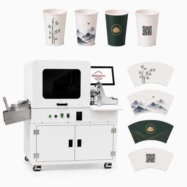 Automatic Paper Container Printer Digital Printing Machine for Coffee Tea Beverage Packaging Production Solution Inkjet Printer