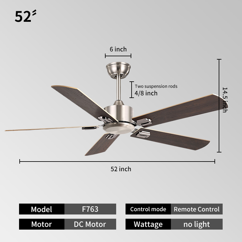 Argent + brown-52INCH café