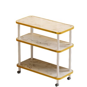 Sofá móvil de estilo nórdico con patrón de mármol de lujo, mesa auxiliar pequeña, mesa de centro pequeña, decoración para sala de estar - Product Image 5