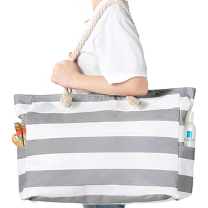 Échantillon gratuit Nouveau sac de plage réutilisable Sac de shopping en filet Sac de plage en maille recyclée Sac de plage personnalisé avec logo Sacs de plage pour femmes - Product Image 1