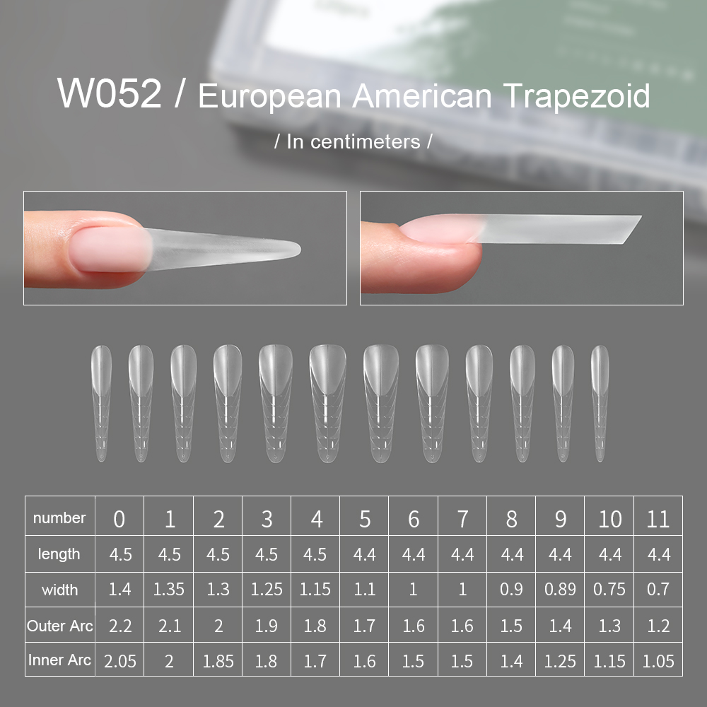 W052 trapezoide europeo y americano [120 piezas]]