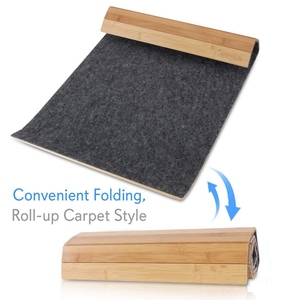 Tapis et moquettes en bambou tapis de sol antidérapant pour rembourrage de bain personnaliser tapis de salle de bain pliables - Product Image 4