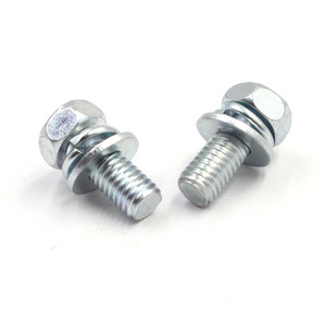 GB /T 818 GB9074สกรู <span class=keywords><strong>ST304</strong></span> M6x30L WSP สีดำออกไซด์จบ HEX HEAD Phillips ไดรฟ์ M6 M8 M10 SEMS สกรูพร้อมสปริงเครื่องซักผ้าแบน - Product Image 3