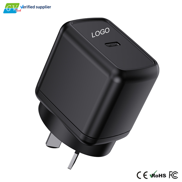GaN 30W USB-C/USB-A PD Wall Charger LED Light Eco-Friendly AU/US/EU/UK Plugs for Laptop MacBook CE/FCC Certified Travel Adapter