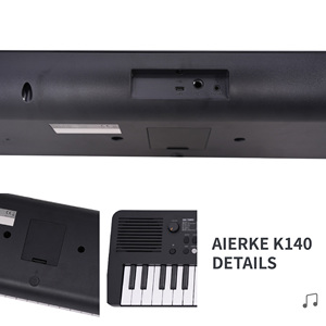 <span class=keywords><strong>Mini</strong></span> teclado de Piano Digital portátil de 49 teclas Órgano electrónico de plástico negro 300 Sonidos incorporados Altavoces incorporados AUX Tipo-C - Product Image 5