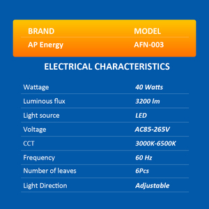 Nueva Lámpara Ventilador de Techo Silenciosa de 6 Aspas con Luces LED y Control Remoto E26/E27 de 2024 para Uso en Dormitorio, Sala de Estar e Interiores de Oficina - Product Image 4