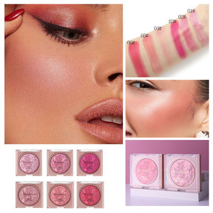 Fard à joues effet purée de pommes de terre, poudre croustillante 3D nacrée, illuminateur de visage scintillant, motif floral en relief, 10g, format standard, maquillage tendance - Product Image 2