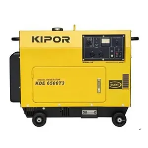 AOM | VLAIS 6,5 KVA 5 kW leiser Dieselgenerator 120 V 127 V 220 V 380 V 400 V 50 Hz 60 Hz dreiphasiger bürstenloser KIPOR Dieselgenerator