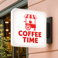 Affichage graphique rétroéclairé en acrylique cristallin avec panneau LED et panneau acrylique transparent pour supermarché