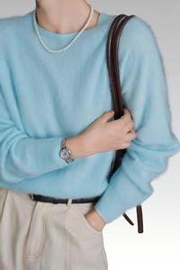 Cardigan Senza Maniche OEM/ODM <span class=keywords><strong>SKC</strong></span> Invernale Ecologico Classico in Lana/Cashmere/Seta con Collo Alto e Fodera in Lana per Donna - Product Image 2