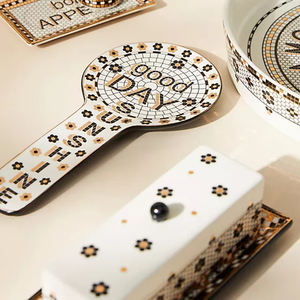 Beurrier rectangulaire <span class=keywords><strong>en</strong></span> céramique personnalisé avec couvercle motif cœur sur couvercle beurrier - Product Image 6