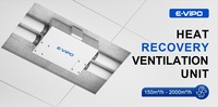 Système de ventilation ERV silencieux intelligent pour la maison, air frais, sous-sol, MVHR, économie d'énergie, unité de récupération de chaleur, purificateur d'air, ventilation de la maison