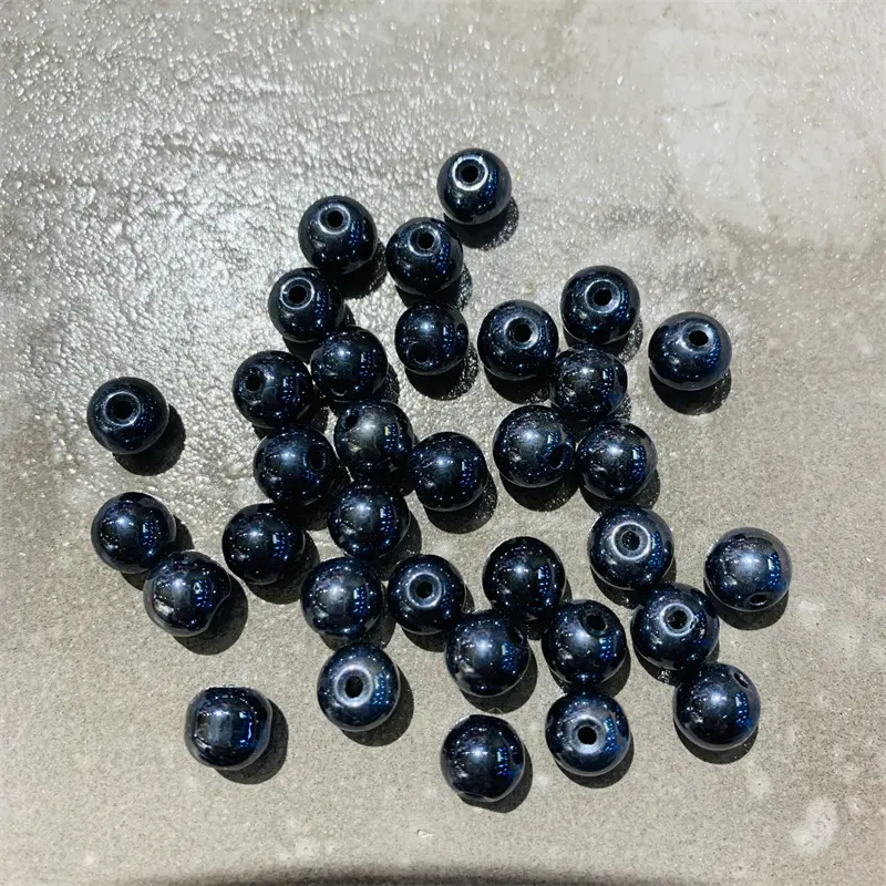Produttore di gioielli prezzo di fabbrica migliore acquisto 8mm giada perle di vetro rotto