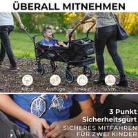 Chariot pliable d'extérieur personnalisable OEM Poussette pour enfant avec auvent Structure fermée Wagon