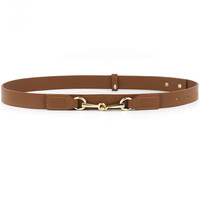 Ceinture en PU Rétro Simple pour Femme, Accessoire Élégant en Alliage avec Mors de Cheval pour Usage Quotidien – Approvisionnement Direct Usine