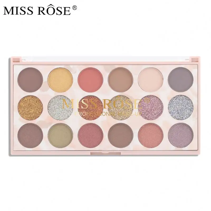 MISS ROSE 18-цветная летняя натуральная косметика, матовые водонепроницаемые тени для век, розовые тени для век