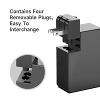 Adaptor daya tablet PD100W 1C colokan AS pengisi daya Cepat PD3.0