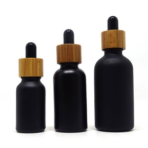 Hot Sale 5ml 10ml 15ml 20ml 30ml 50ml 100ml Amber Glass Dropper Bottle with Bamboo Lid - Product Image 4