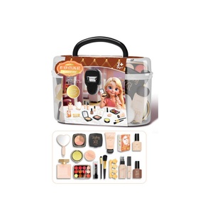 ITTL Ensemble de jouets de <span class=keywords><strong>maquillage</strong></span> en plastique pour enfants Simulation Bijoux Rouge à lèvres Dressing Cosmétiques Cadeau pour filles Emballé Boîte de couleur ST0597948X - Product Image 1